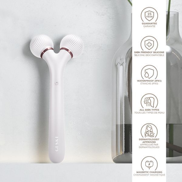Электронный ультразвуковой ролик для лица GESKE Sonic Facial Roller 4в1 starlight HB0176 фото
