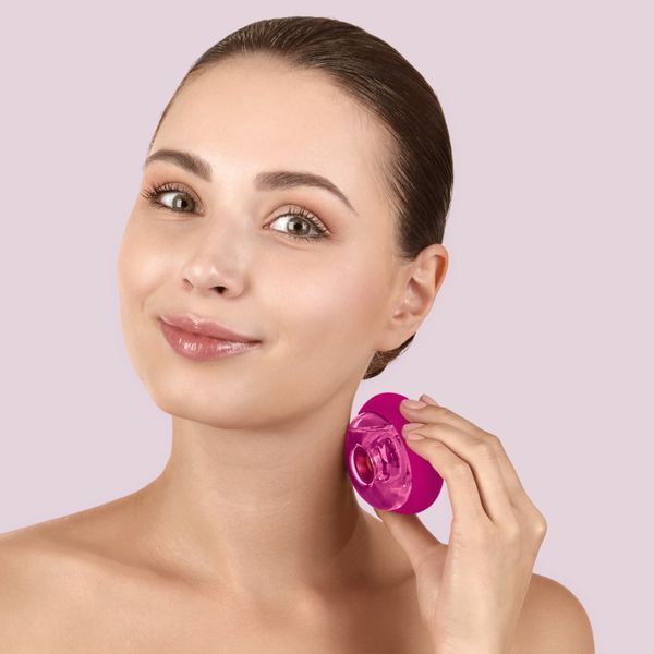 Масажер для обличчя та тіла GESKE Sonic Cool&Warm Face and Body Massager 9в1 magenta HB0278 фото