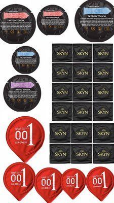 Набір Skyn , OLO та One з 28 шт : Original , Passionate Factor , Tattoo Touch SOS485 фото