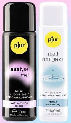 Набір лубрикантів pjur analyse me! Relaxing jojoba silicone 30 мл + pjur MED Natural glide 100 мл LB637 фото