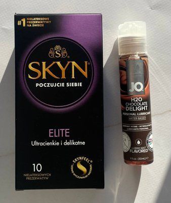Набор SKYN Elite 10 шт + Смазка System JO H2O &mdash; Chocolate Delight (30 мл) SOS2131 фото