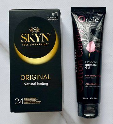 Набір Skyn Original 24 шт - Лубрикант ORGIE LUBE TUBE цукрова вата, 100 мл SOS2931 фото