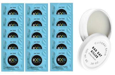 Комплект EXS Air Thin 15 шт + Bijoux Indiscrets Bad Day Killer SOS14781 фото