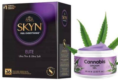 Набор из SKYN Elite 36 шт+Гель для усиления оргазма OH! HOLY MARY (60 мл) от Nuei SOS10239 фото