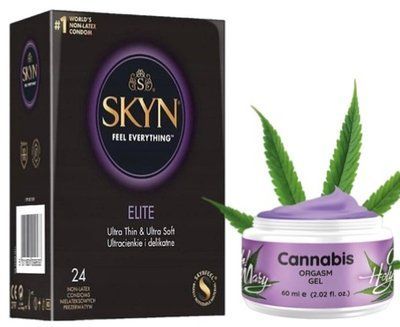 Набор из SKYN Elite (24 шт) + Гель для усиления оргазма OH! HOLY MARY (60 мл) от Nuei SOS10139 фото