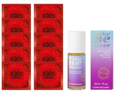 Комплект EXS Warming 10 шт + Love To Love Make Me Shiver Gel (30 мл) SOS14352 фото