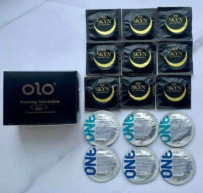 Набір 9 шт Skyn Original - 6 шт One Classic, Pleasure Plus - 10 шт OLO Feeling Ultrathin 001 SOS2531 фото