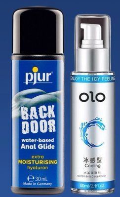 Набір лубрикантів pjur backdoor Comfort water glide 30 мл + OLO 60 мл(охолоджуючий) LB221 фото