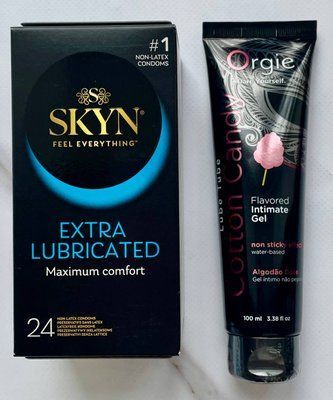 Набір Skyn Extra Lube 24 шт - Лубрикант ORGIE LUBE TUBE цукрова вата, 100 мл SOS2932 фото