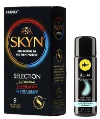 Комплект Skyn ​​Selection 9 шт + Pjur Aqua Panthenol 30 мл SOS13151 фото