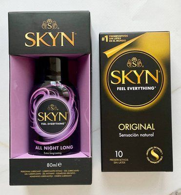 Набір Skyn Original 10шт + Лубрикант Skyn All Night Long 80 мл SOS2082 фото