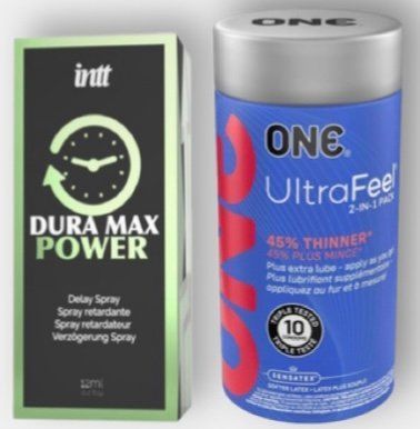 ONE UltraFeel 10 шт - Пролонгатор Intt Dura Max Power (12 мл)  SOS6304 фото