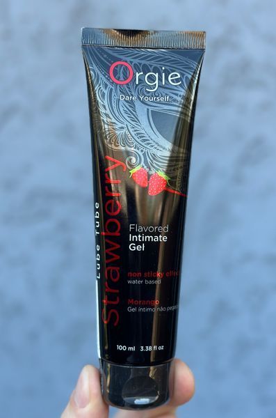 Їстівний лубрикант на водній основі LUBE TUBE полуниця, 100 мл ORGIE (Бразилія-Португалія) 21104 фото