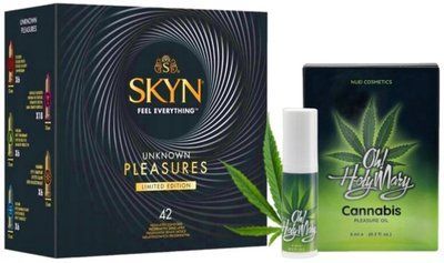 Набор из SKYN Pleasures (42 шт) + гель-стимулятор OH! HOLY MARY Exciting Oil (6 мл) от Nuei SOS10040 фото