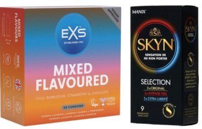 Набор з Skyn Selection 9 шт + EXS Mixed Flavoured 48 шт SOS7833 фото