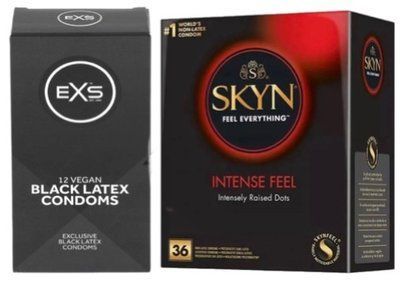 Набор с Skyn Intense feel 36 штук + EXS Black Latex 12 шт SOS7883 фото