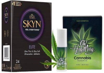 Набор из SKYN Elite (24 шт) + Гель для усиления оргазма OH! HOLY MARY Exciting Oil (6 мл) от Nuei SOS10140 фото