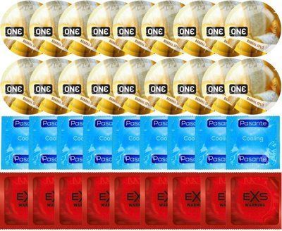 Набір 36 шт ONE Banana Split + Pasante Cooling + EXS Warming Comfy Fit SOS7683 фото