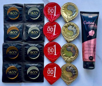 Набір з 16 штук Olo, Skyn + лубрикант Intt Cotton Candy (100 мл) SOS4032 фото