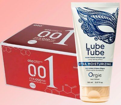 Набір OLO збуджуючі 001 (червоні) 10 штук + Лубрикант LUBE TUBE XTRA, 150 мл ORGIE SOS4627 фото