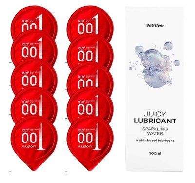 OLO Warming 10 шт. + Лубрикант Satisfyer Sparkling Water 300 мл SOS12501 фото