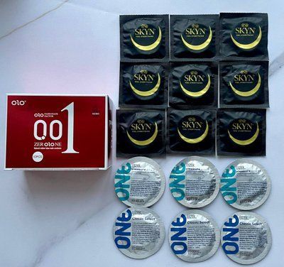 Набір 9 шт Skyn Original - 6 шт One Classic, Pleasure Plus - 10 шт OLO збуджуючі 001 SOS2532 фото