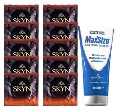 Комплект Skyn Warming 10 шт + Swiss Navy Max Size Cream (150 мл) SOS14453 фото
