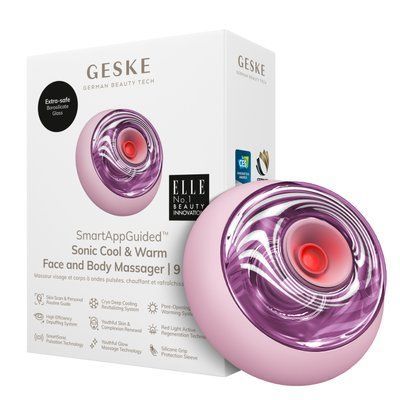 Масажер для обличчя та тіла GESKE Sonic Cool&Warm Face and Body Massager 9в1 pink HB0280 фото