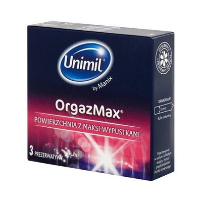 Unimil OrgazMAX Condoms 3 шт - стимулюючі UN2 фото