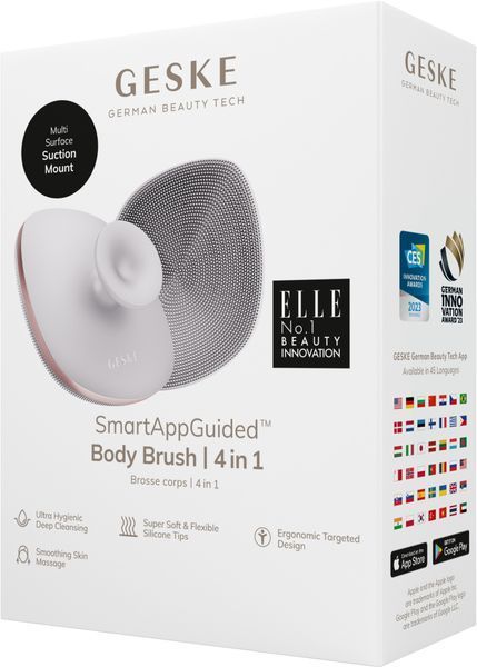 Щетка для тела GESKE Body Brush 4в1 starlight HB0348 фото