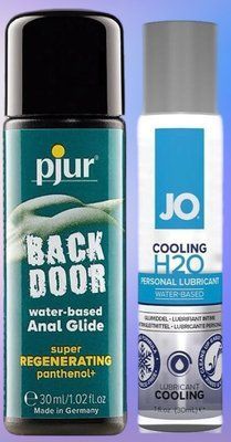Набір лубрикантів pjur backdoor Regenerating 30 мл + System JO H2O COOLING (30 мл) LB472 фото