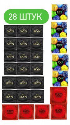 EXS та Skyn 28 шт : Warming, Bubblegum , Original SOS419 фото