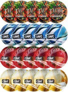 Набір з 20 шт ONE Tattoo Touch + ONE Fresh Mint + ONE Chocolate Strawberry + ONE Banana Split SOS8212 фото