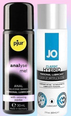 Набір лубрикантів pjur analyse me! Relaxing jojoba silicone 30 мл + System JO Classic Hybrid (60 мл) LB572 фото