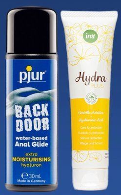 Набір лубрикантів pjur backdoor Comfort water glide 30 мл + Intt Hydra Plus (100 мл) LB323 фото