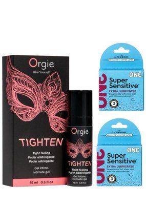 Гель для звуження Orgie&ndash; Tighten (15 мл)+ONE Super Sensitive Triple Set 6 шт SOS6717 фото