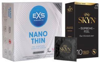 Набор с SKYN Supreme Feel (10 штук) + EXS NANO THIN 48 шт SOS8015 фото