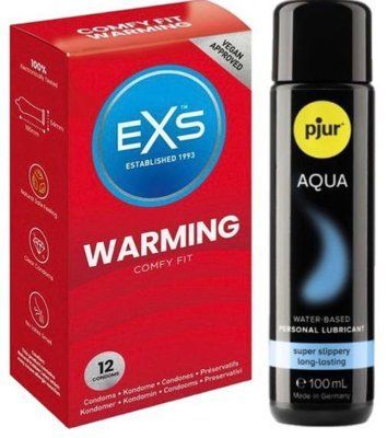 Набір EXS Warming (12 шт) + pjur Aqua 100 мл SOS13484 фото