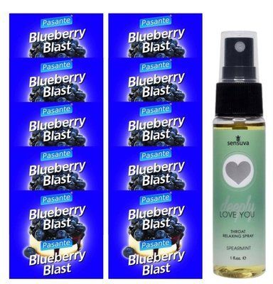 Комплект Pasante Blueberry Blast 10 шт + Sensuva Deeply Love You Spearmint (29 мл) SOS13935 фото