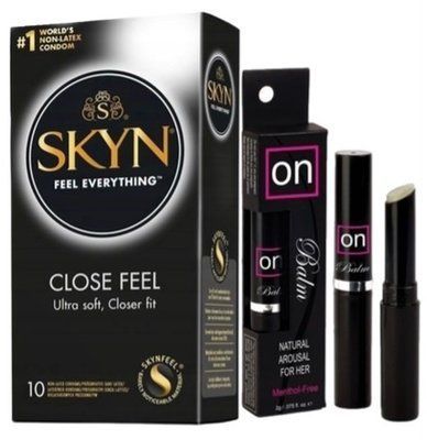 Набор из SKYN Close Feel (10 шт) + бальзам вибратор Sensuva ON Arousal Balm for Her SOS9773 фото