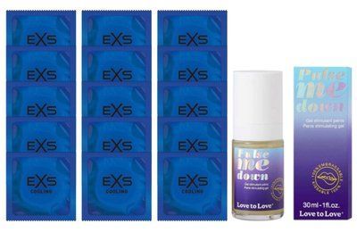 Комплект EXS Cooling 15 шт + Love To Love Pulse Me Down Gel (30 мл) SOS14583 фото