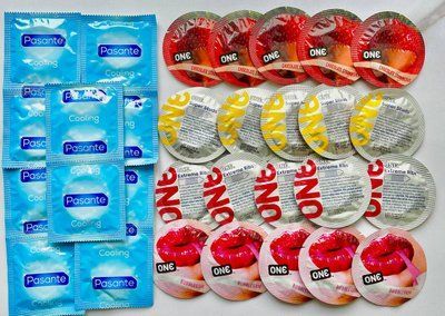 Набор 30 шт ONE Flavor Waves, Super Studs, Extreme ribs + Pasante Cooling SOS1714 фото