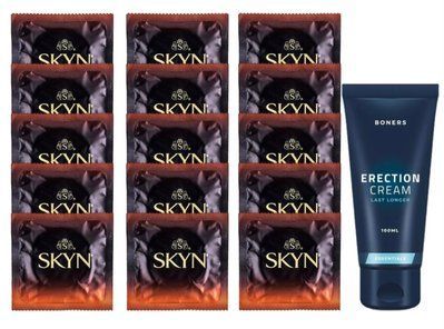 Комплект Skyn Warming 15 шт + Boners Erection Cream (100 мл) SOS14486 фото