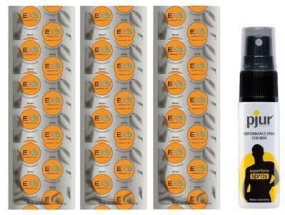 Комплект: EXS Delay 15 шт + Пролонгатор pjur Superhero Spray (20 мл) SOS11126 фото