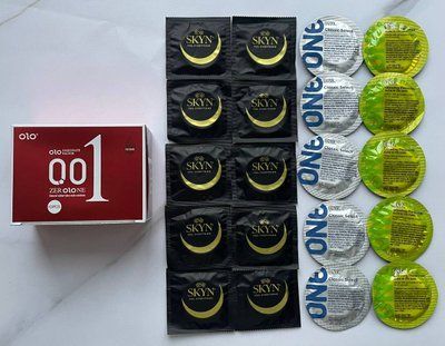 Комплект 10 шт Skyn Original - 10 шт One Classic, Glowing Pleasures - 10 шт OLO збуджуючі 001 SOS2515 фото