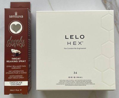 Комплект LELO HEX Original 36 Pack - Спрей Sensuva Deeply Love You Chocolate Coconut (29 мл) SOS2865 фото
