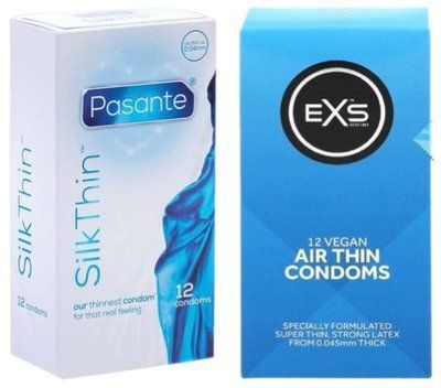 Набір з Pasante Silk Thin 12 шт + EXS Air Thin 12 шт SOS8115 фото