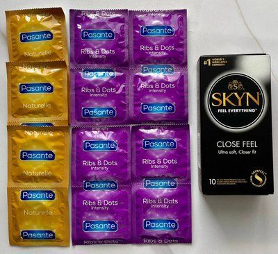 Комплект Skyn Close Feel 10 шт + Pasante Naturelle 6 шт + Pasante Ribs & Dots 8 шт SOS3015 фото