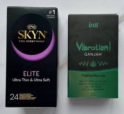 Набір SKYN Elite 24 шт + Рідкий вібратор Intt Vibration Ganjah (15 мл) SOS2715 фото