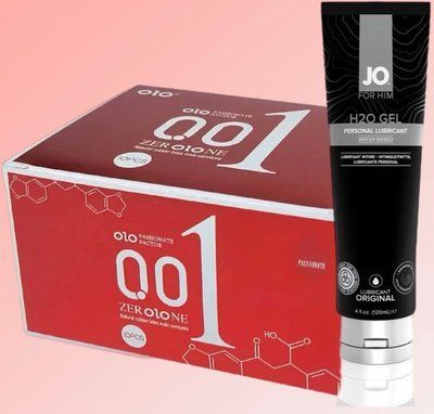Набір OLO збуджуючі 001 (червоні) 10 штук + Лубрикант System JO GEL &mdash; ORIGINAL (240 мл) SOS4660 фото